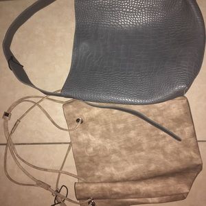 2 Brand new purses brown and grey